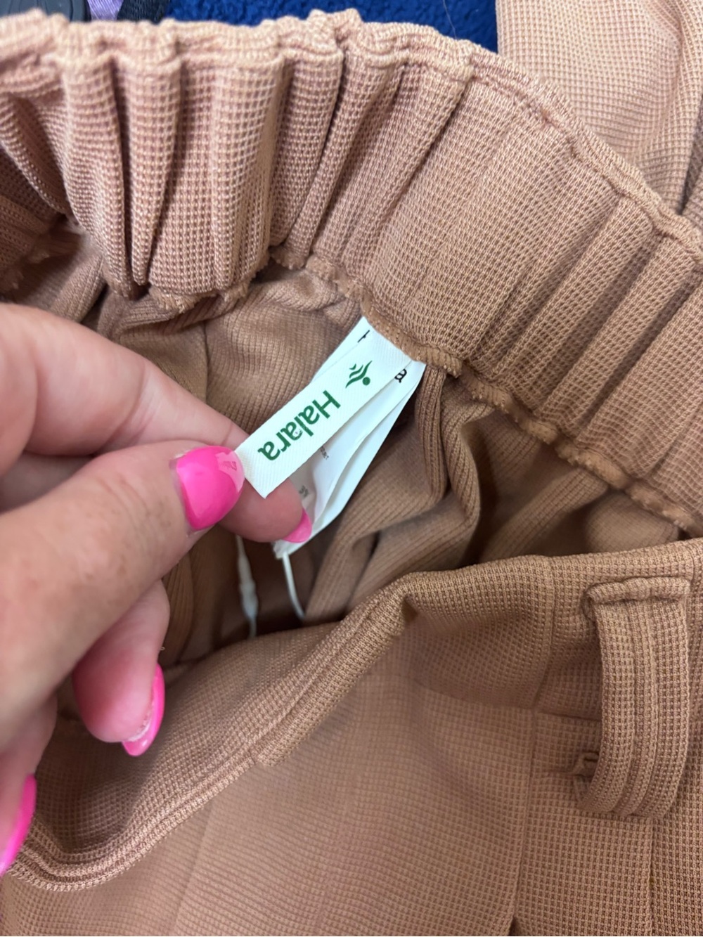 NWT Halara Flex High Waisted Pocket Wide Leg Waffle Work Pant - Picture 10 of 11